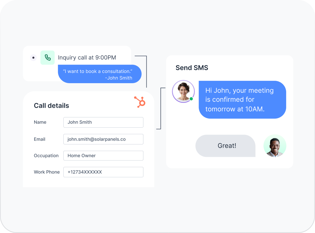 Warm transfers with context